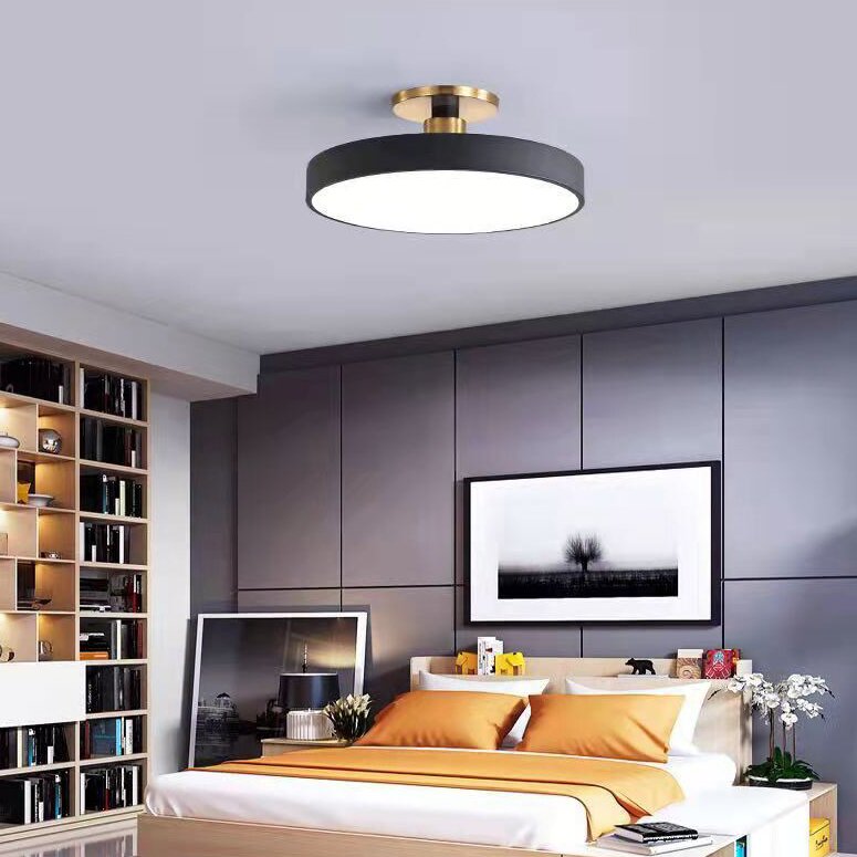Valentina Modern LED Deckenleuchte Schwarz Schlafzimmer/Arbeitszimmer