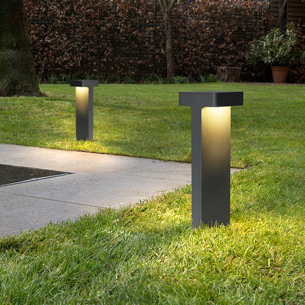 Ray Modern LED T-förmig Außenleuchte Metall Glas Gärten Terrassen