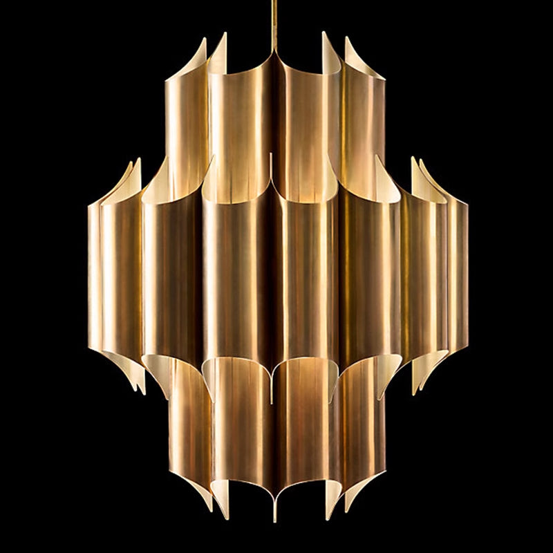 Arisha Modern LED Pendelleuchte Gold Ess/Schlaf/Wohnzimmer Metall