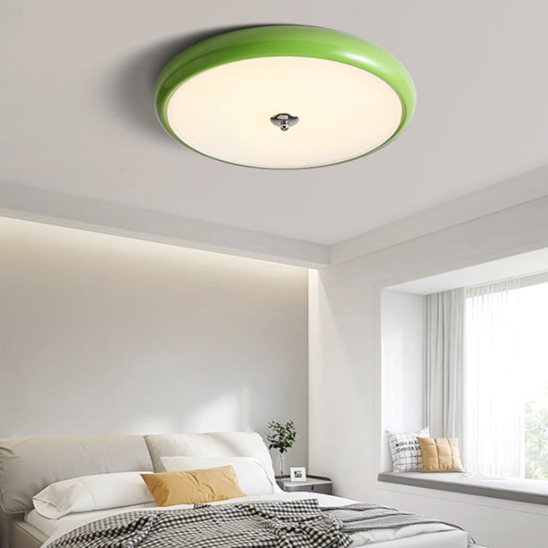 Valentina Modern LED Deckenleuchte Weiß Grün Metall Ess Wohnzimmer