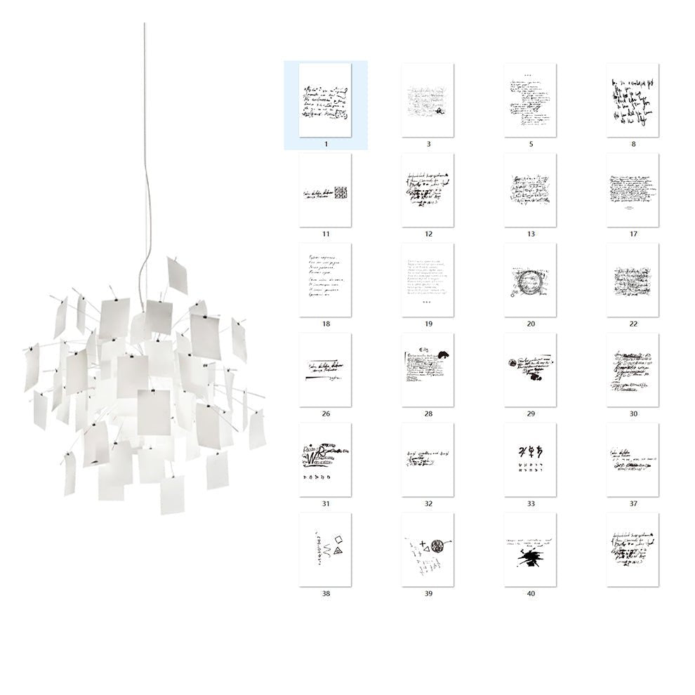 Lunerira Kronleuchter aus Papier – zeitgenössisches Design für das Wohnzimmer