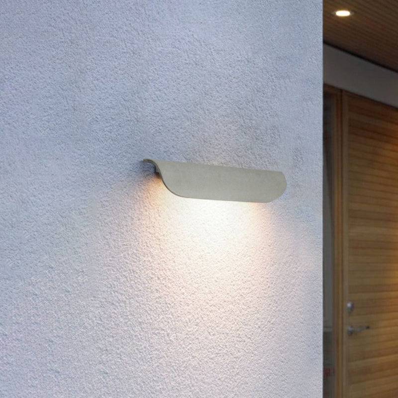 Ray Modern LED Wandleuchte Außen/Innen Weiß/Schwarz Garten/Flur