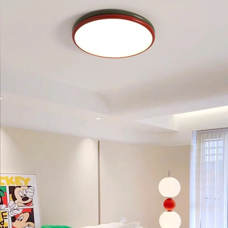 Arisha Modern LED Deckenleuchte Rot Metall Schlaf Ess Wohnzimmer