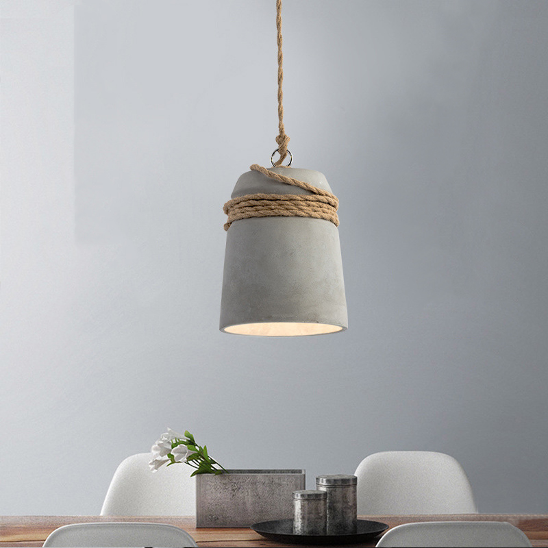 Epoch  Industrie LED Pendelleuchte Grau Esstisch/Wohnzimmer Cement
