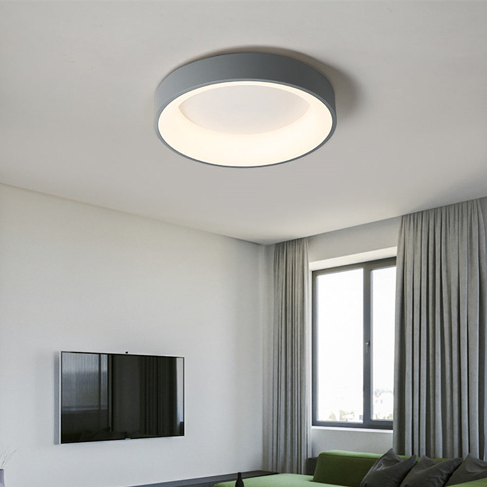 Arisha  Deckenleuchte Weiß/Grau  Modern LED Schlaf/Wohnzimmer Dimmbar
