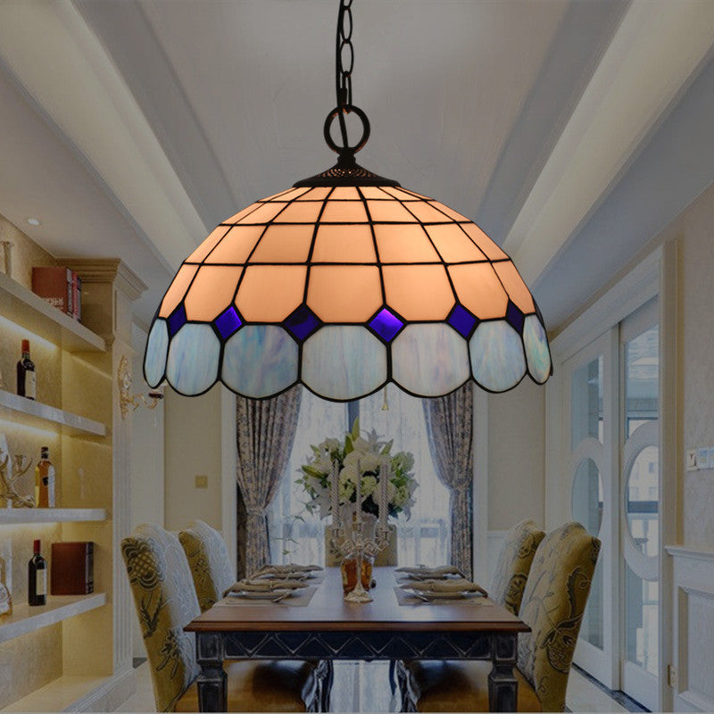 Arisha Luxuriöse Vintage Pendelleuchte Edelsteinglas Wohnzimmer