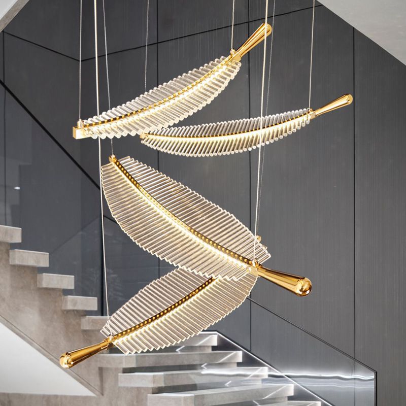 Arisha Arisha Luxus LED Pendelleuchte Metall Acryl Hotel Wohnzimmer