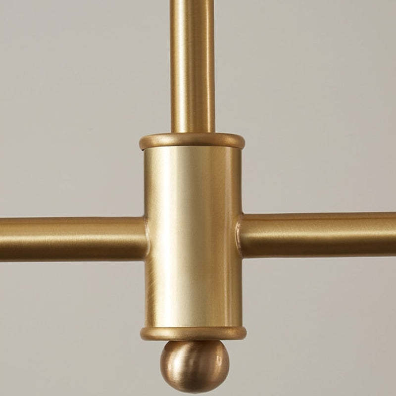Valentina LED Pendelleuchte kugel Linear, Gold, Metall Glas