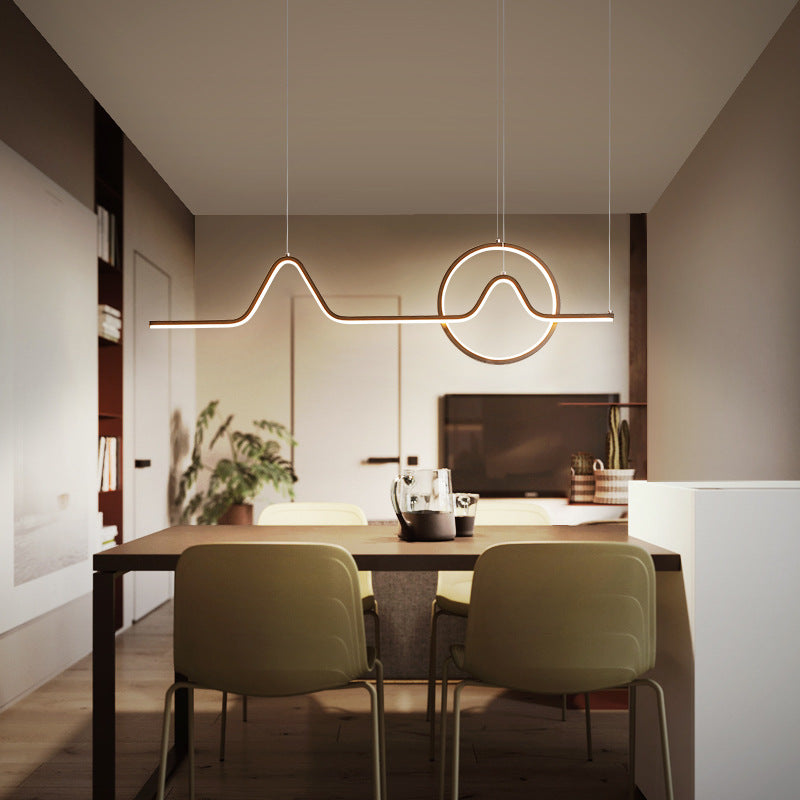 Arisha Designe LED Pendelleuchte Schwarz/Gold Wohnzimmer/Esszimmer