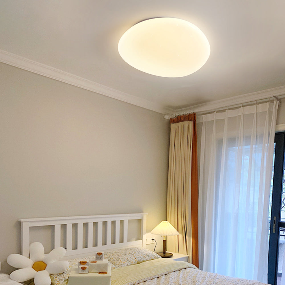 Arisha  Deckenleuchte Weiß  Kieselsteinform Bade/Schlafzimmer