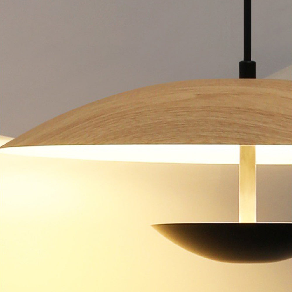 Arisha  Nodic Pendelleuchte Wohnzimmer/Schlafzimmer Holz/Braun