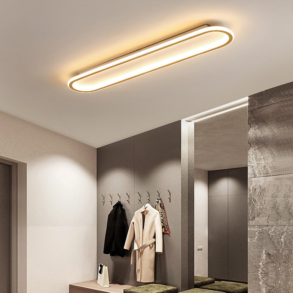 Arisha Deckenleuchte  Rechteckig Schwarz/Gold Schlaf/Wohnzimmer