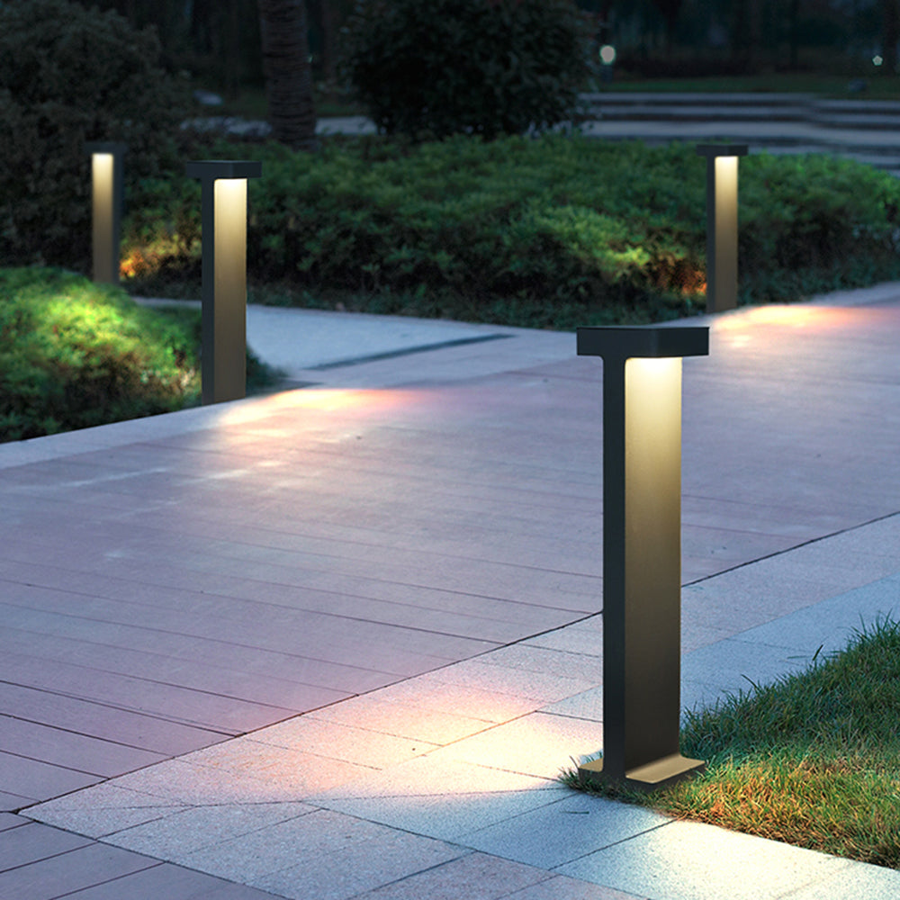 Ray Modern LED T-förmig Außenleuchte Metall Glas Gärten Terrassen