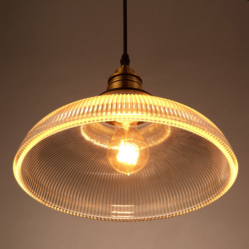 Arisha Industriell LED-Pendelleuchte Klar/Bernstein Schlafzimmer/Restaurant