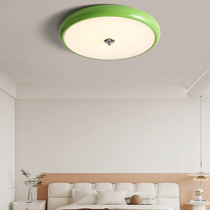 Valentina Modern LED Deckenleuchte Weiß Grün Metall Ess Wohnzimmer