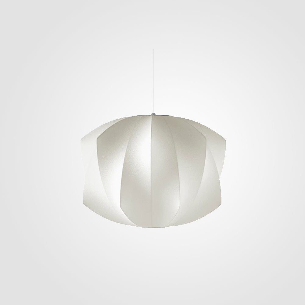Ritta Modern LED Pendelleuchte Weiß Wohnzimmer/Esstisch Metall&Stoff