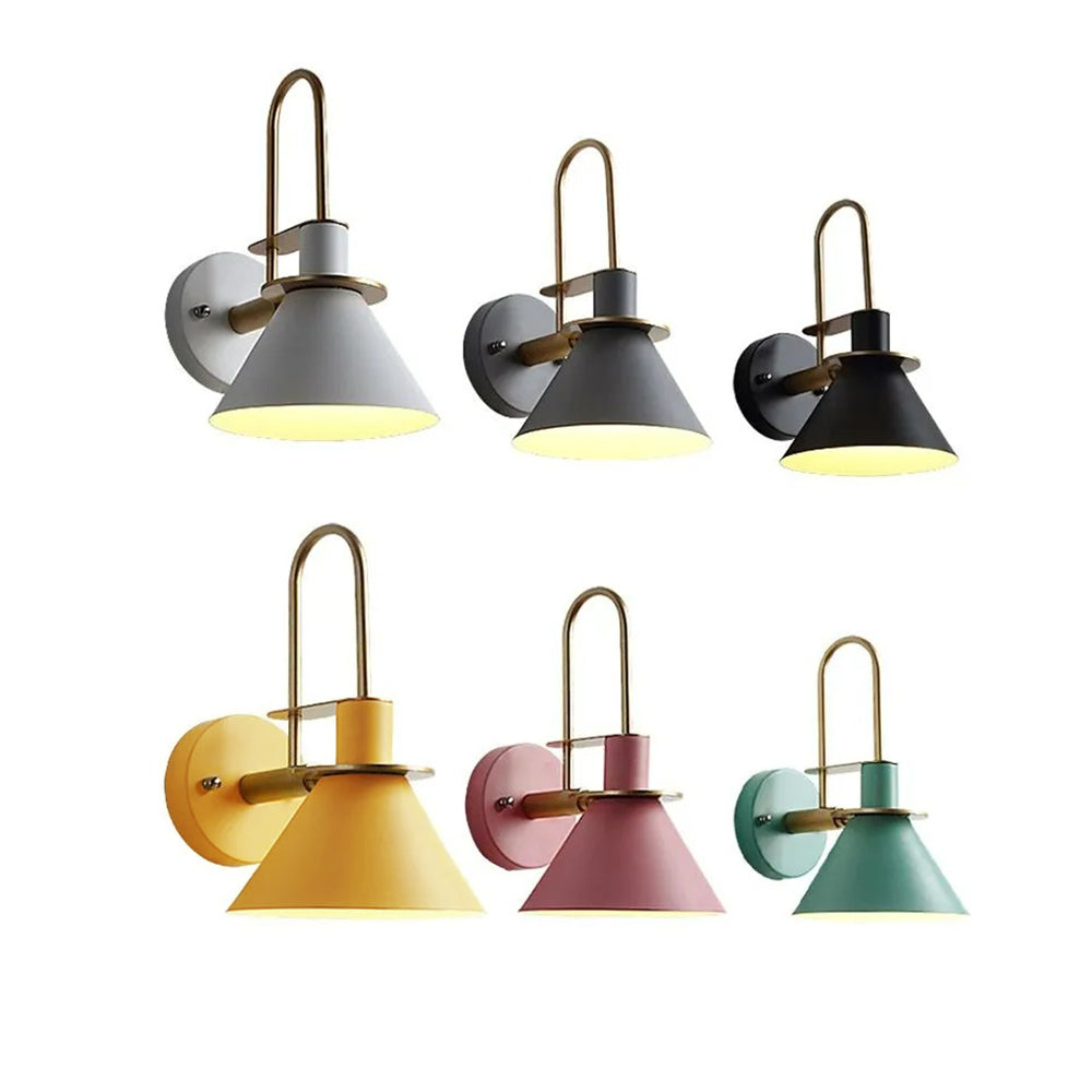 Valentina Vintage LED Wandleuchte Innen 6 Farben Bade/Wohnzimmer Metall