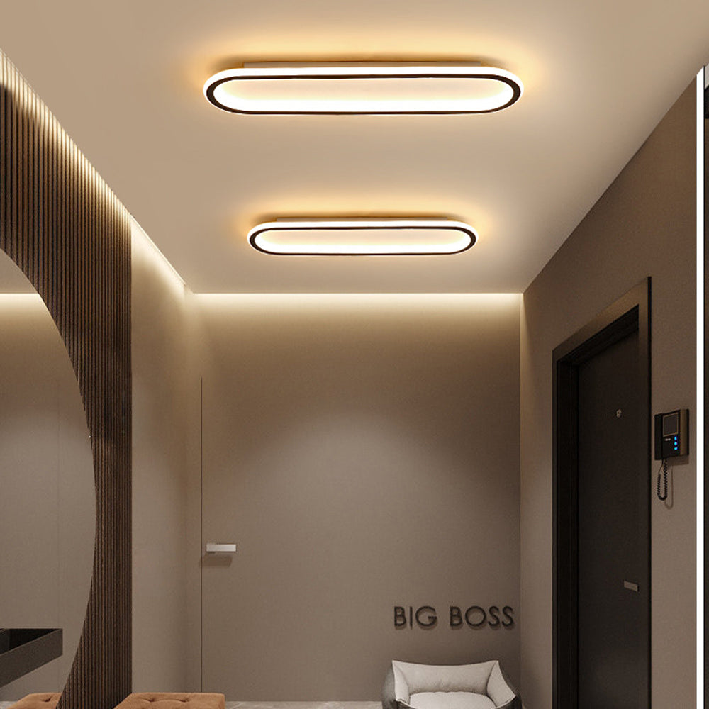 Arisha Deckenleuchte  Rechteckig Schwarz/Gold Schlaf/Wohnzimmer