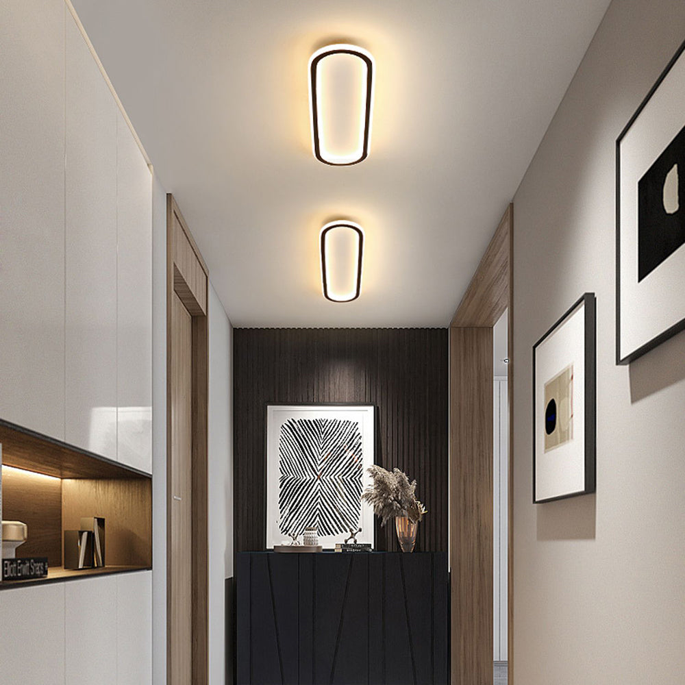 Arisha Deckenleuchte  Rechteckig Schwarz/Gold Schlaf/Wohnzimmer