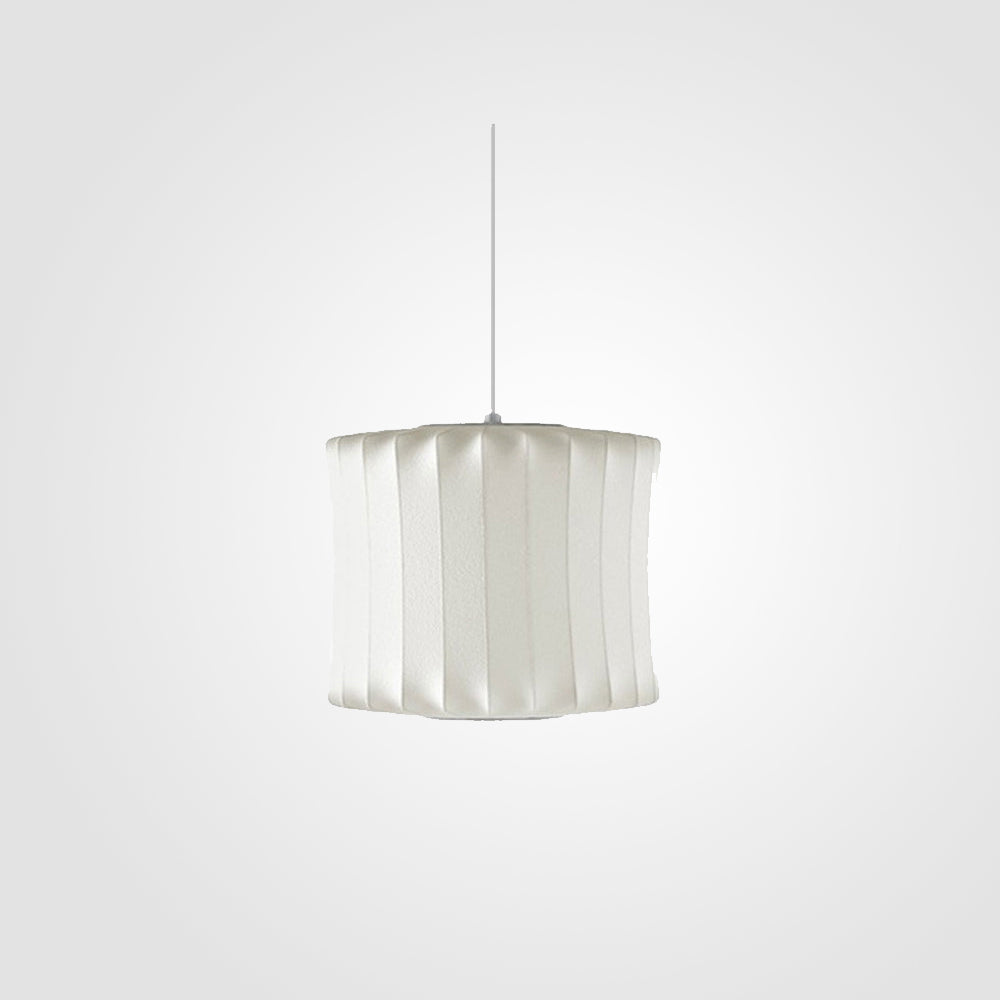 Ritta Modern LED Pendelleuchte Weiß Wohnzimmer/Esstisch Metall&Stoff