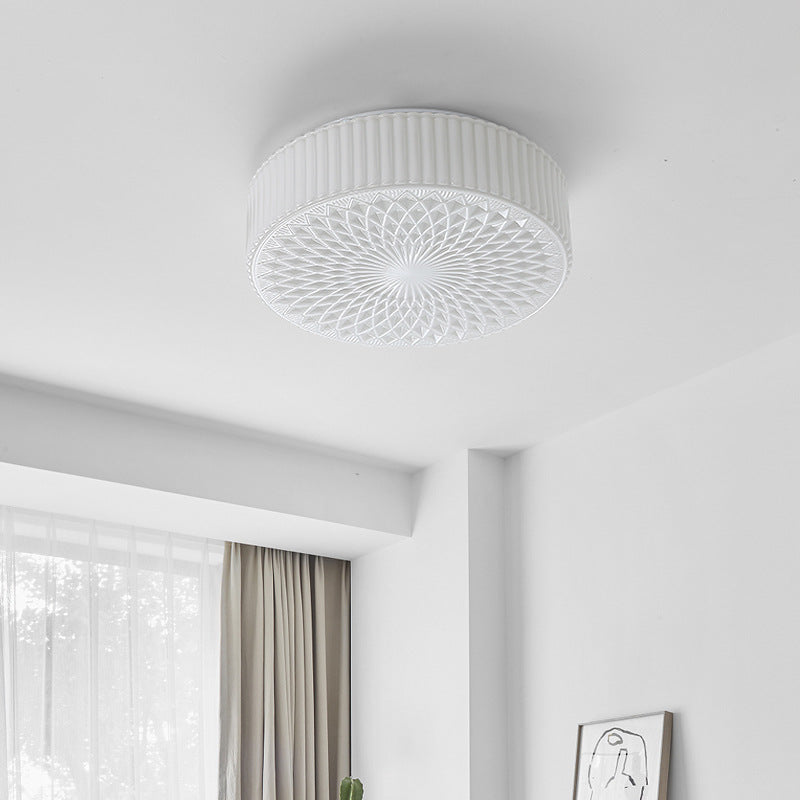 Valentina Modern LED Deckenleuchte Weiß Glas Schlaf Wohnzimmer
