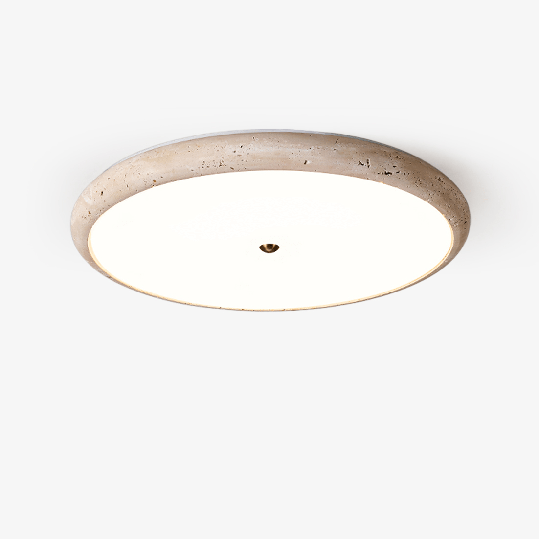 Taveria Travertine Halo flache Deckenleuchte