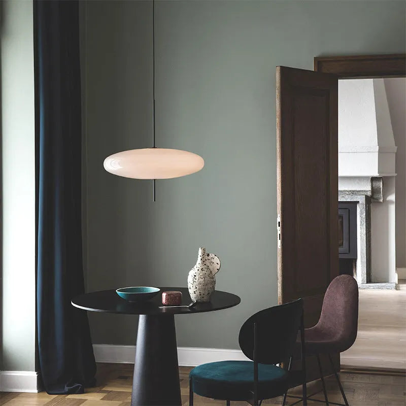 Valentina  Pendelleuchte Weiß Oval Wohnzimmer/Esszimmer