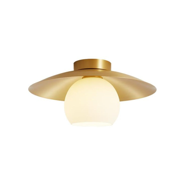 Arisha Modern LED Deckenleuchte Metall Glas Flur Wohnzimmer Küche