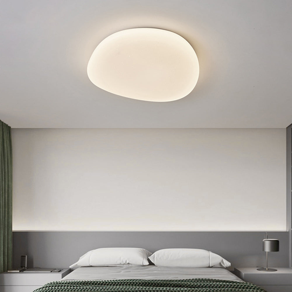 Arisha  Deckenleuchte Weiß  Kieselsteinform Bade/Schlafzimmer