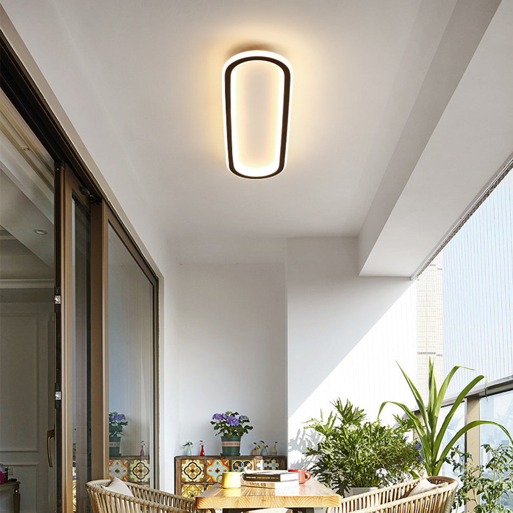Arisha Deckenleuchte  Rechteckig Schwarz/Gold Schlaf/Wohnzimmer