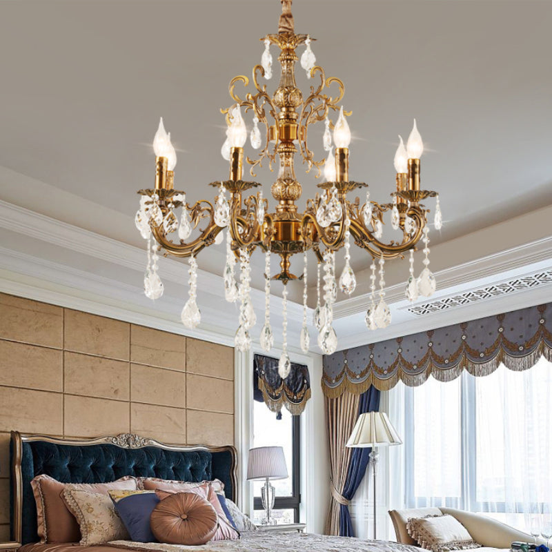 Silva Modern Design n LED Kronleuchter Kristall Luxus Golden Bronze Wohn/Esszimmer/Schlafzimmer