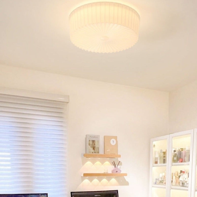 Valentina Modern LED Deckenleuchte Weiß Glas Schlaf Wohnzimmer