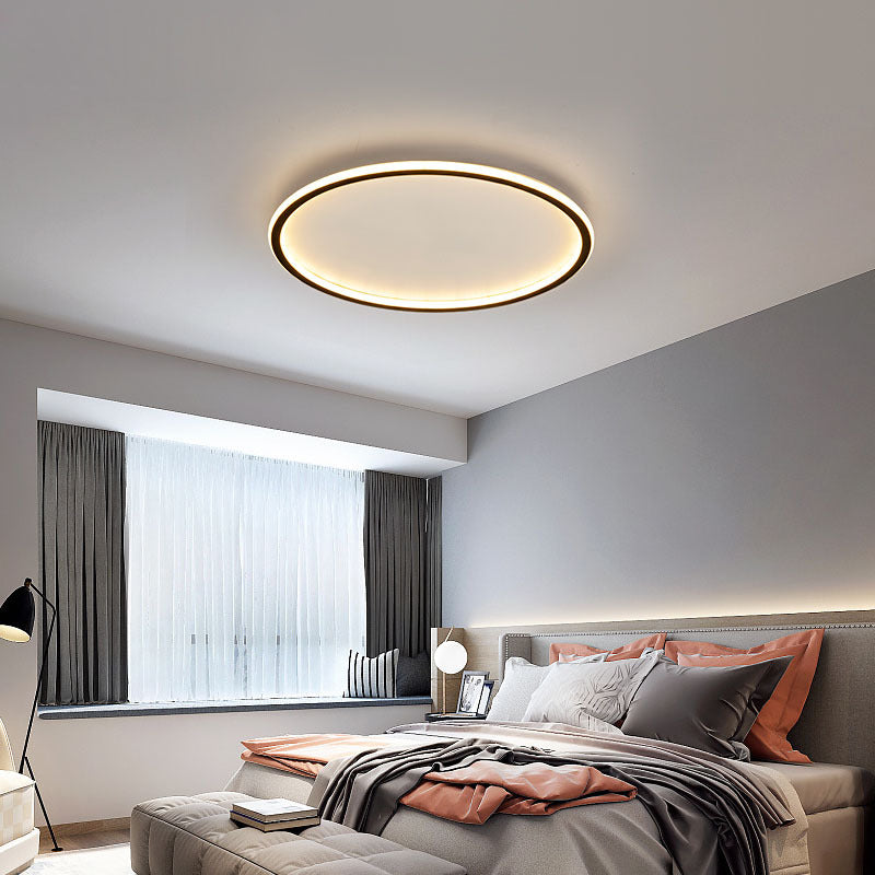 Arisha Modern Ring LED Deckenleuchte Schwarz/Weiß Wohn/Schlafzimmer