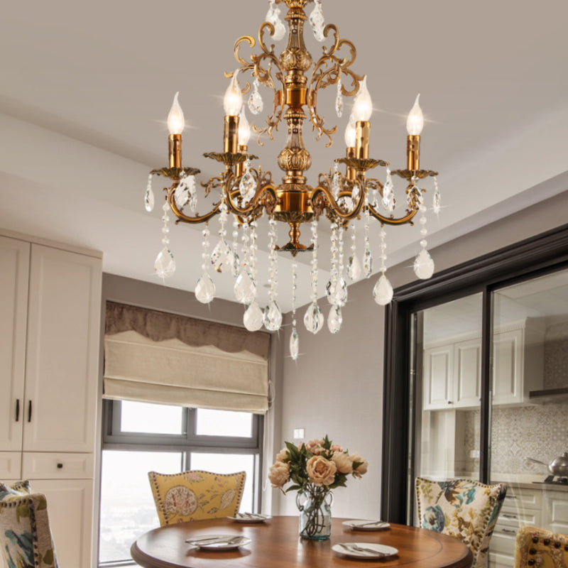 Silva Modern Design n LED Kronleuchter Kristall Luxus Golden Bronze Wohn/Esszimmer/Schlafzimmer