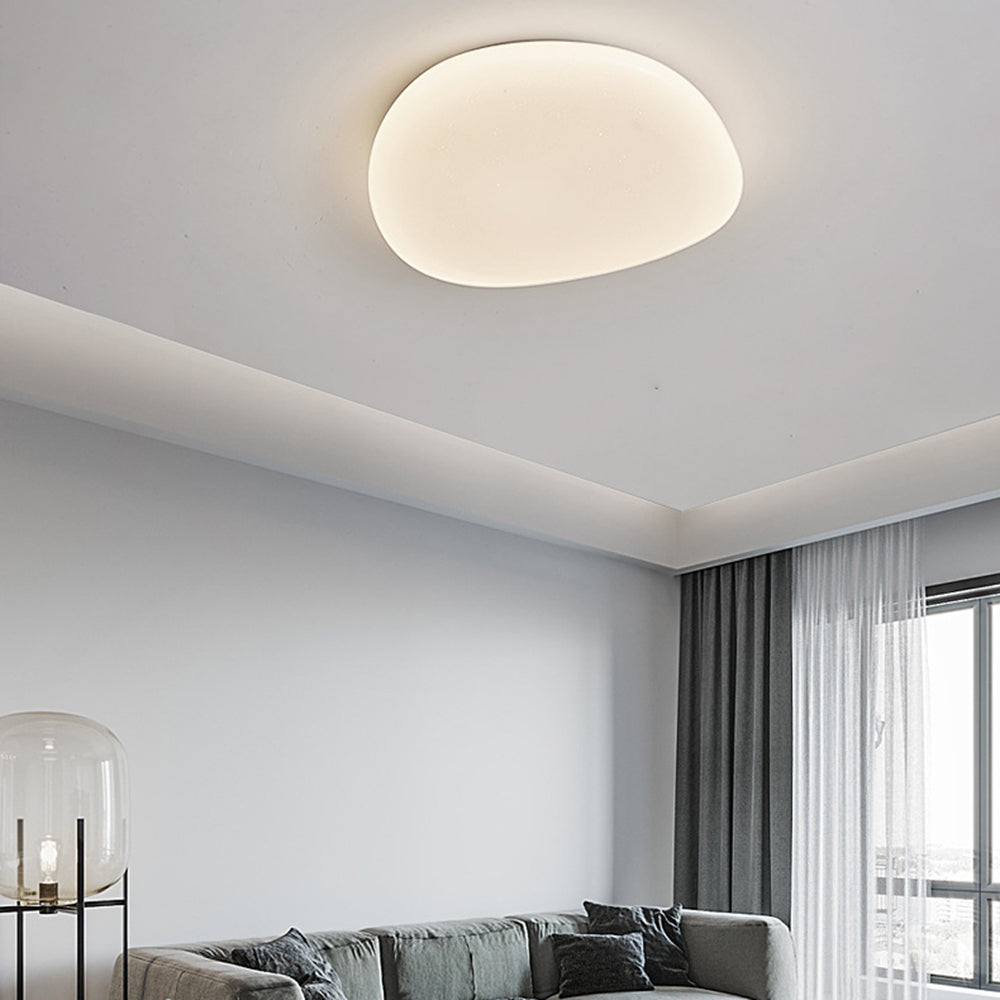 Arisha  Deckenleuchte Weiß  Kieselsteinform Bade/Schlafzimmer