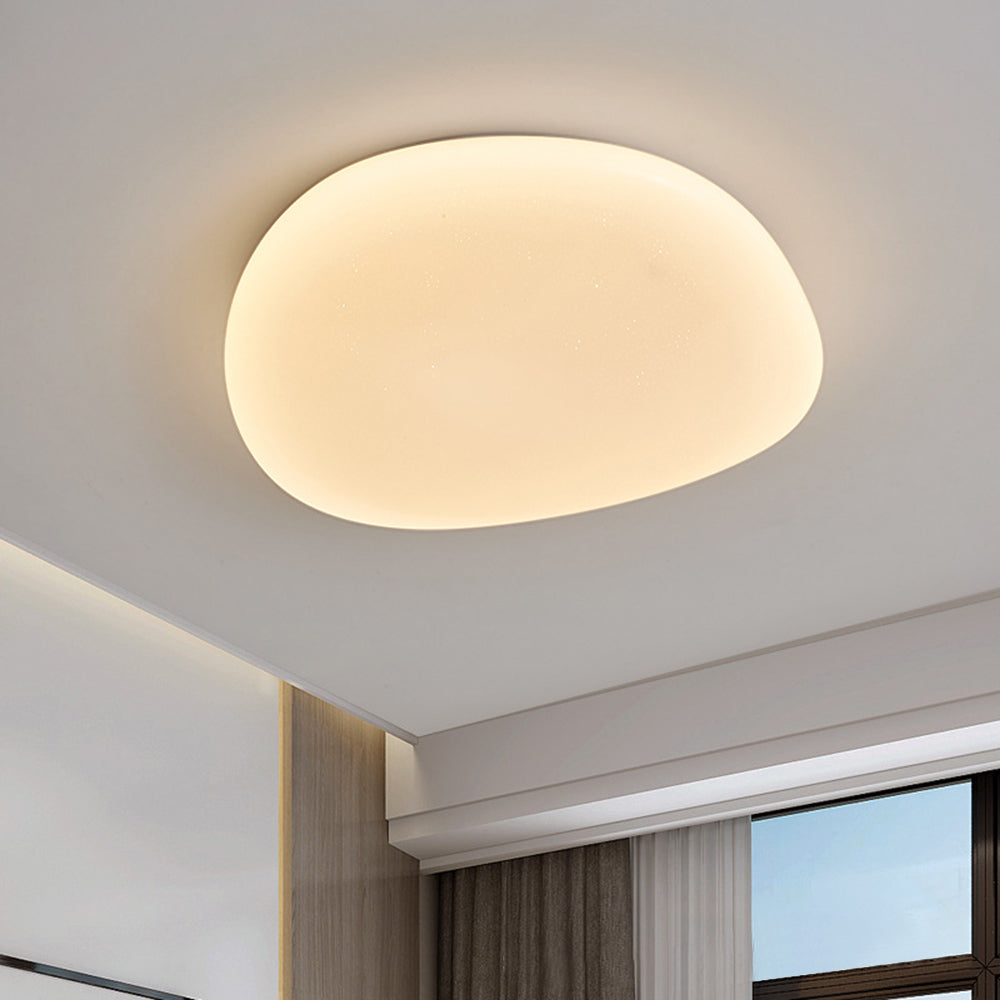 Arisha  Deckenleuchte Weiß  Kieselsteinform Bade/Schlafzimmer