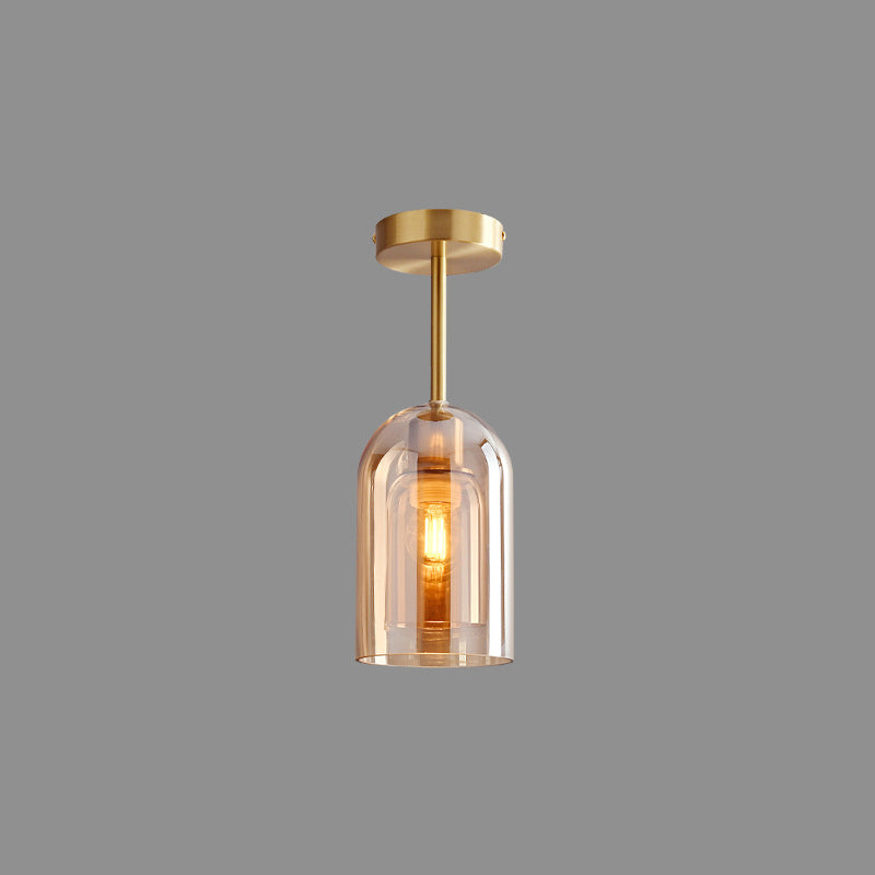Arisha Modern LED Decken/Pendelleuchte Grau Wohn/Esszimmer Metall Glas