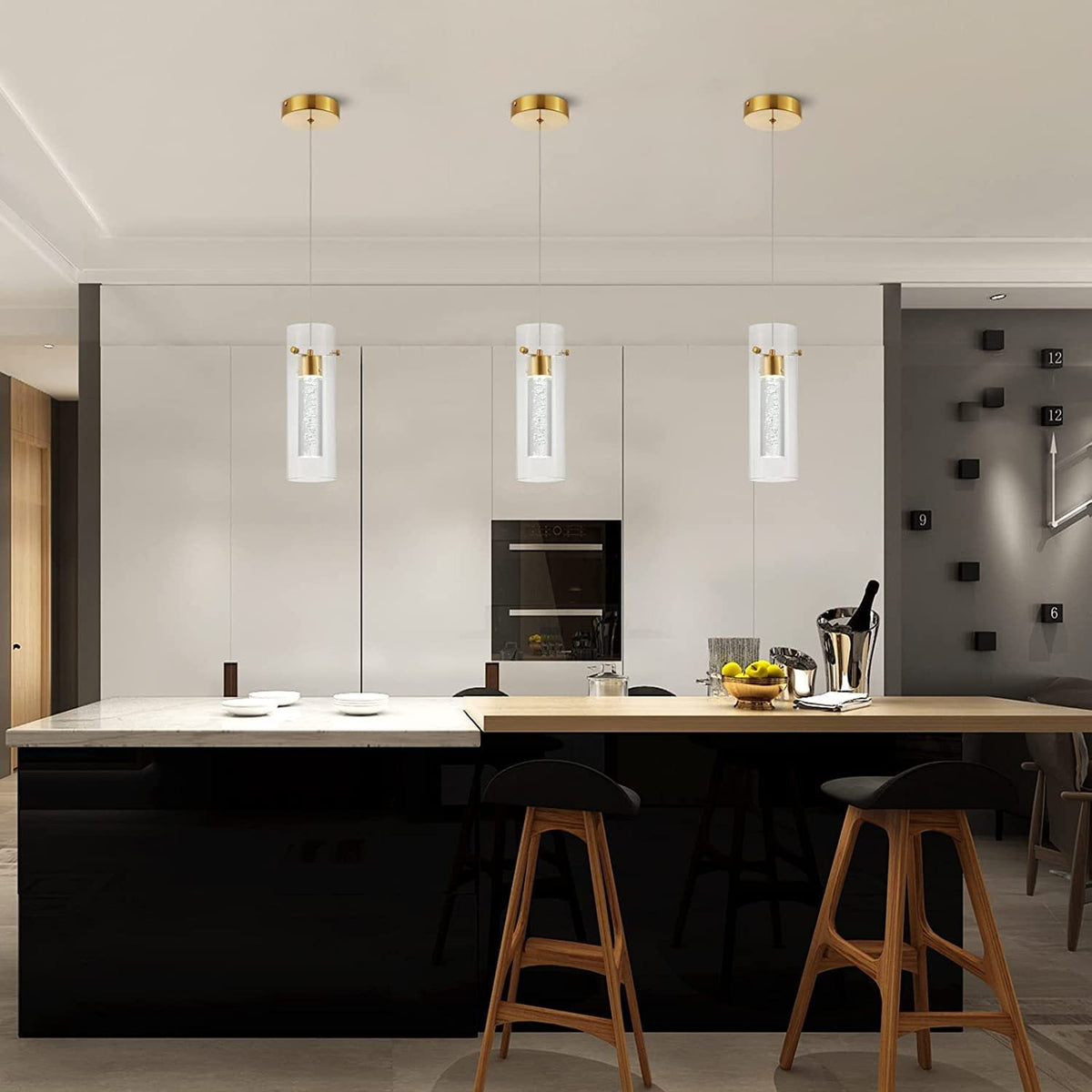 Arisha Modern Designer Metall Glas Pendelleuchte Schlafzimmer