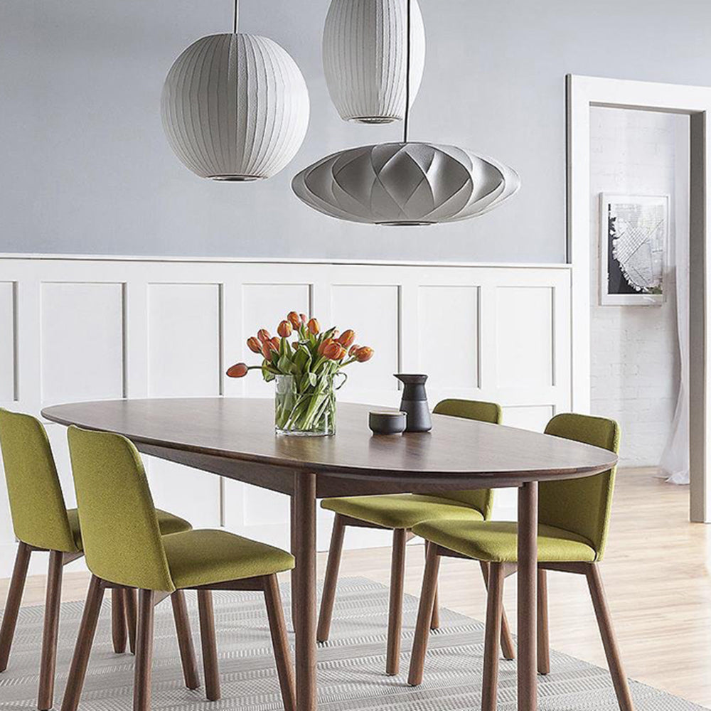 Ritta Modern LED Pendelleuchte Weiß Wohnzimmer/Esstisch Metall&Stoff