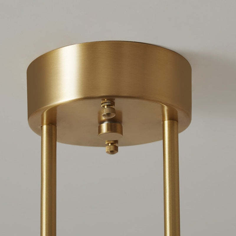 Valentina LED Pendelleuchte kugel Linear, Gold, Metall Glas