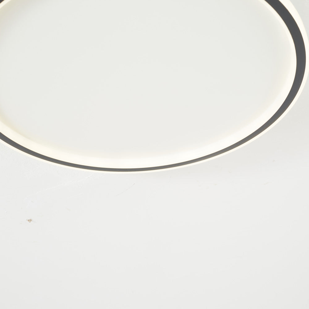 Arisha Modern Ring LED Deckenleuchte Schwarz/Weiß Wohn/Schlafzimmer