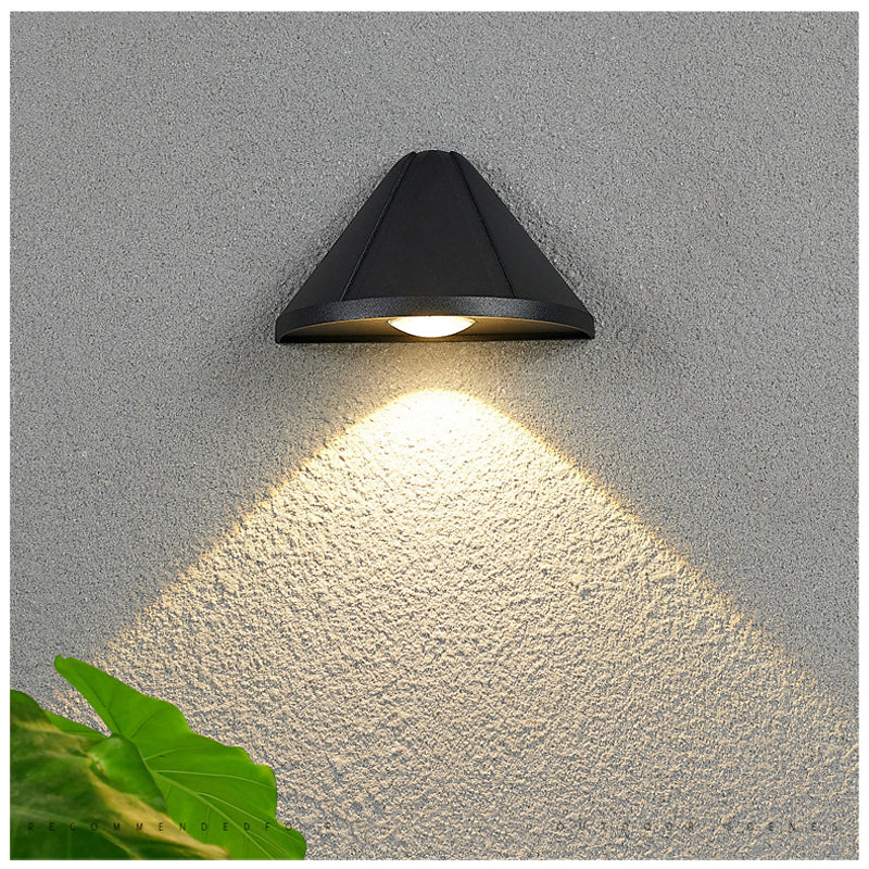 Ray Modern LED Außenwandleuchte Schwarz/Weiß Garten Metall