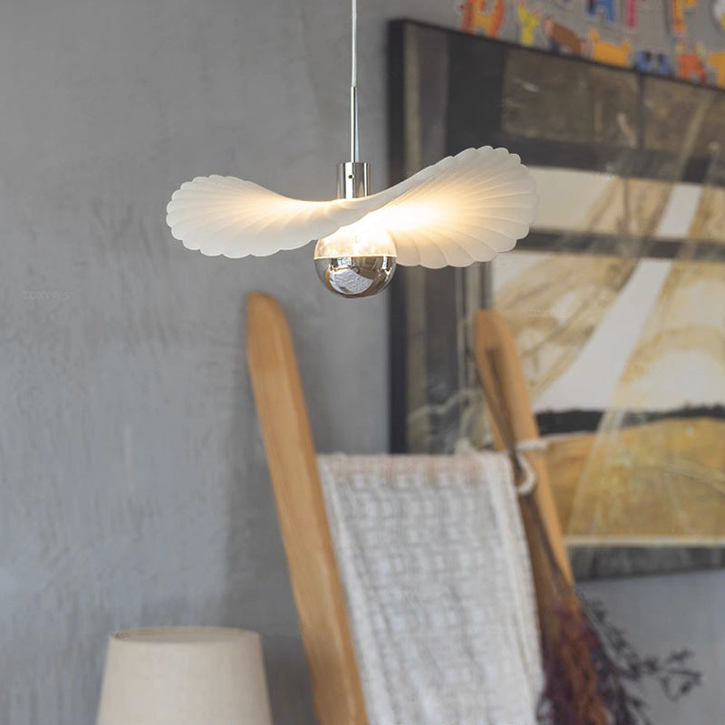 Ritta Design Feder Metall Harz LED Pendelleuchte Schlafzimmer Esszimmer