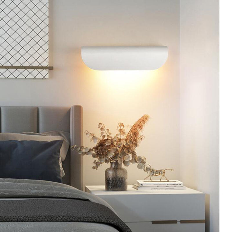 Ray Modern LED Wandleuchte Außen/Innen Weiß/Schwarz Garten/Flur