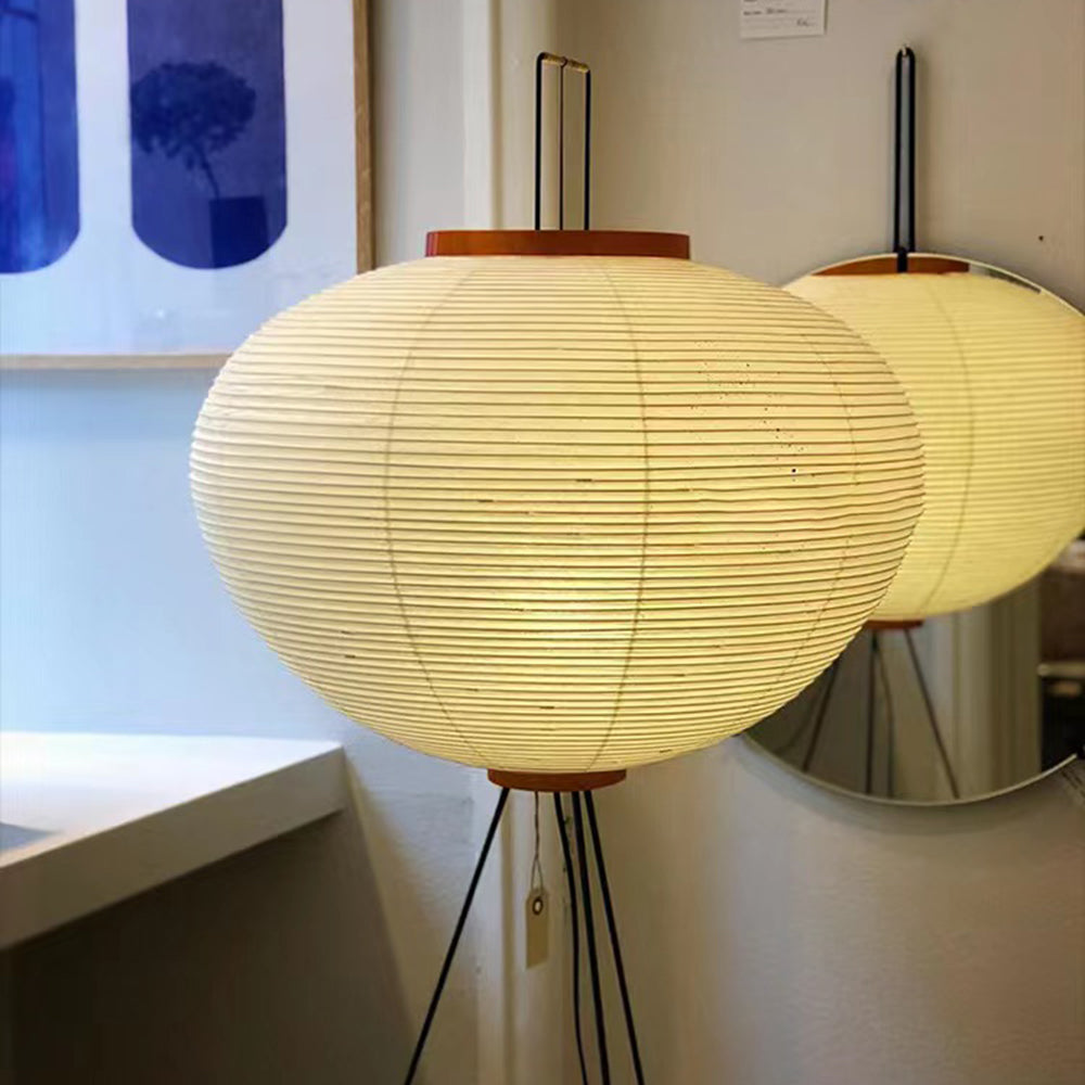 Ritta Minimalistische LED Stehleuchte Weiß Schlaf/Esszimmer Metall&Reispapier