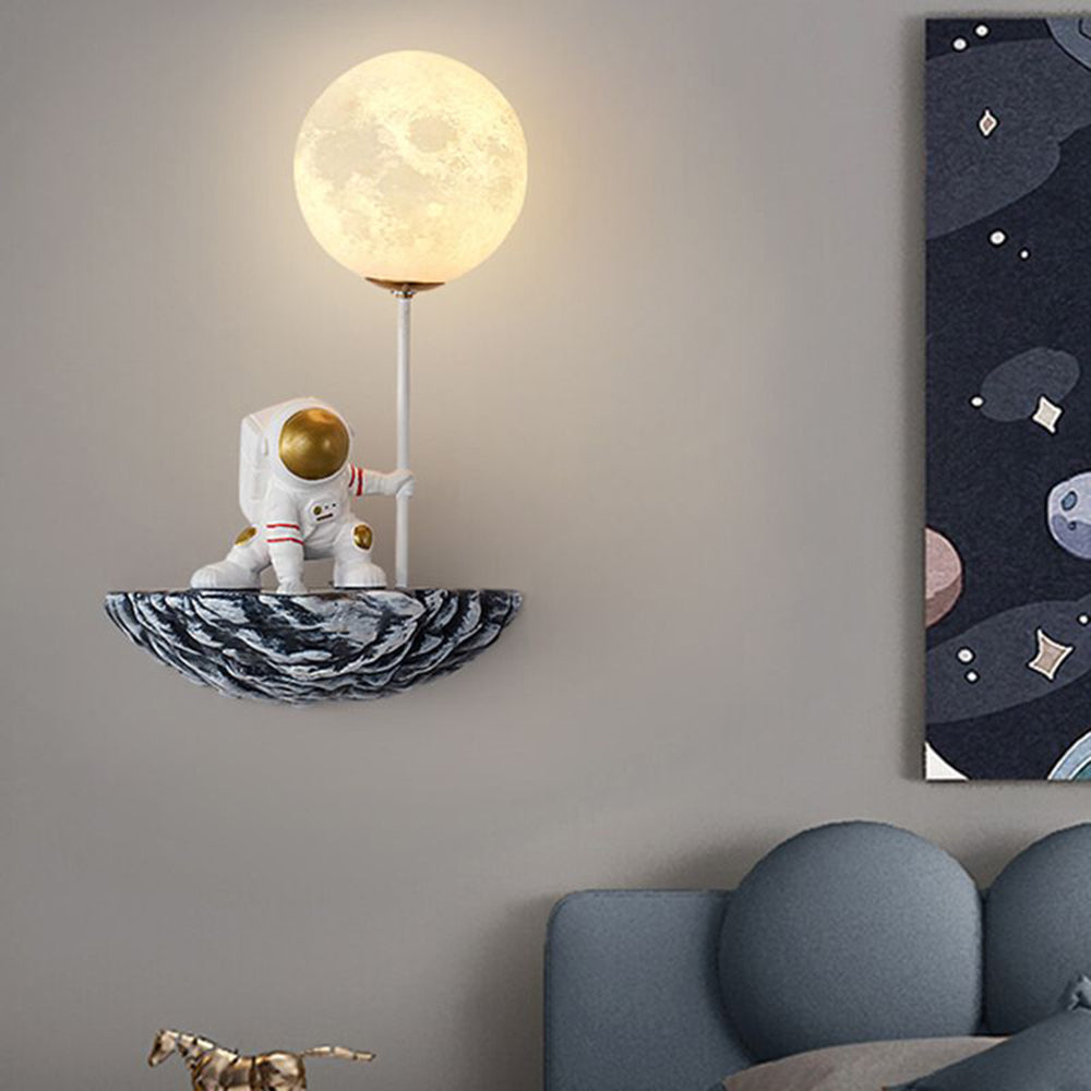 Aria Moderne LED Wandleuchte Weiß Schlafzimmer/Kinderzimmer Glas