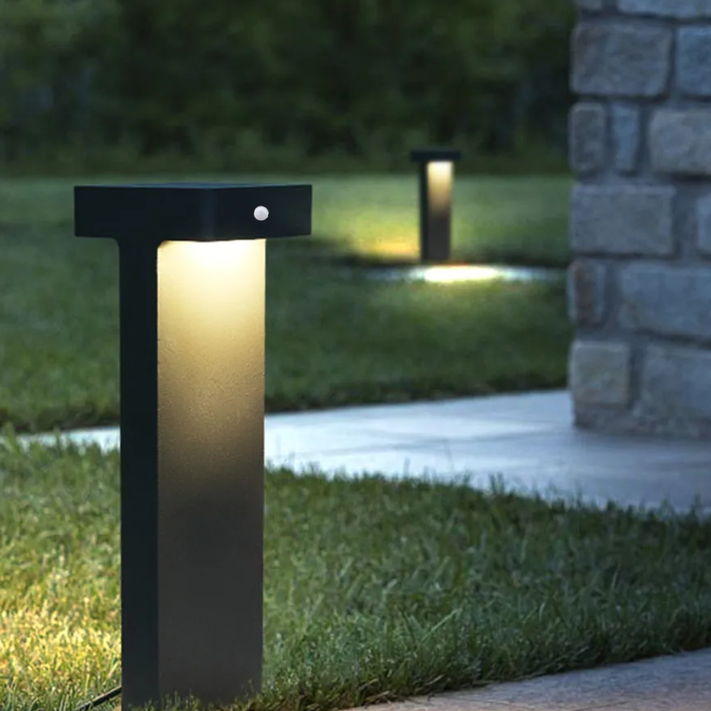 Ray Modern LED T-förmig Außenleuchte Metall Glas Gärten Terrassen