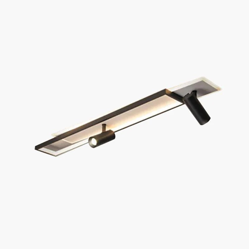Arisha Modern LED Deckenleuchte Strahler Schwarz Wohnzimmer Metall