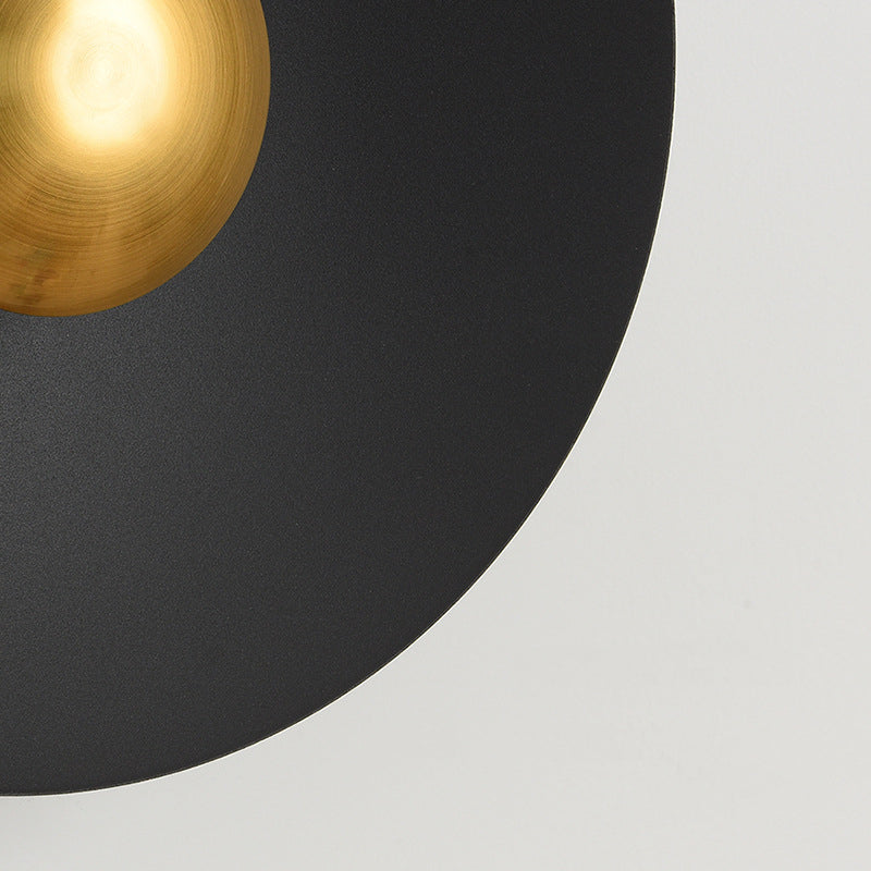 Valentina Minimalistisch Platte LED Innenbereich Wandleuchte Metall Hotel