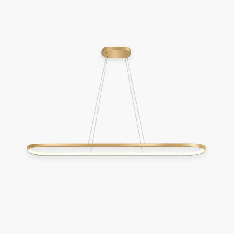 Arisha Modern Pendelleuchte Linear Schwarz/Weiß/Gold Esszimmer Metall
